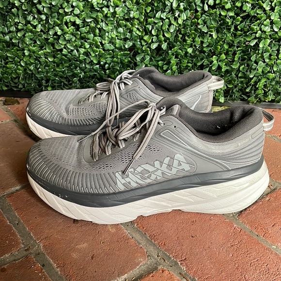 Hoka One One Other - HOKA // ONE ONE BONDI 7 Runner 1110530/WDDS Wild Dove/Dark Shadow Mens 9.5 Shoe